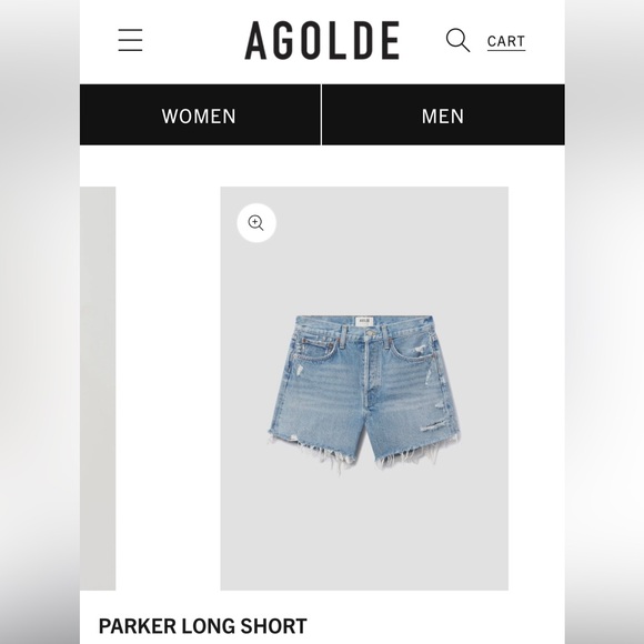 COPY - AGOLDE Parker Long Denim Shorts Size 28 - Picture 16 of 16